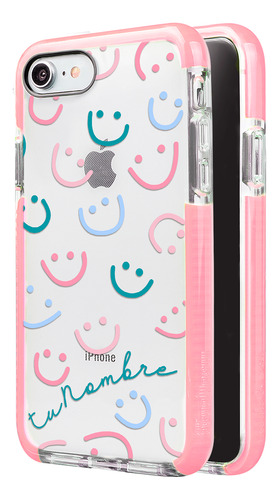 Funda Para iPhone Tu Nombre Caritas Felices Para Mujer