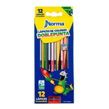 Lapices De Colores Norma® Doble Punta Con Sacapuntas