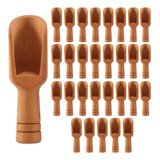 30 Minicucharas De Madera Para Baño, Sal De Baño, Caramelos,