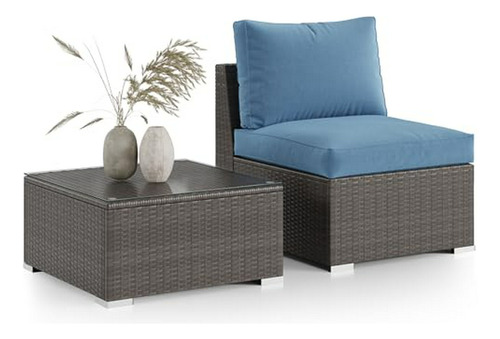 Conjunto De Muebles Para Patio Compatible Con  - Sofá Sin Br