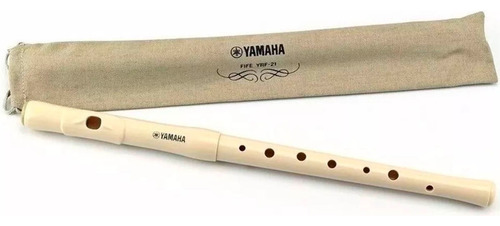 Flauta Yamaha Pifaro Yrf21-id Cor Bege Com Bag