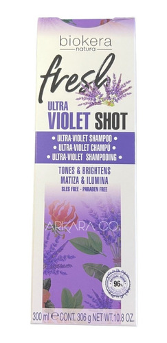Salerm Shampoo Matizador Ultra Violeta Vegano Sin Sales 300m