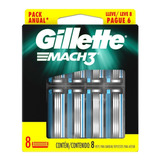 Repuestos De Afeitadora Gillette Mach3 8 Unidades