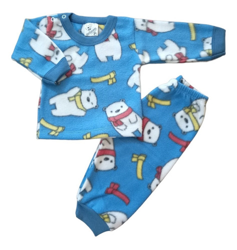 2 Conjuntos Pijama Soft P M G 1 2 3 Bebe Infantil Inverno 