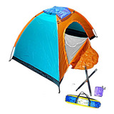 Carpa Camping Para 4 Personas Lona Gruesa 200cm Mosquitero