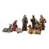 Pesebre 8 Piezas Navidad Navideño Jesus Reyes 10cm Italy Cuo