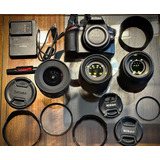 Nikon Professional D3200 Dslr Color Negro Kit + Lentes
