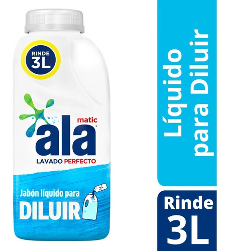 Ala Jabon Liquido X 500 Ml Para Diluir Rinde 3 Lt