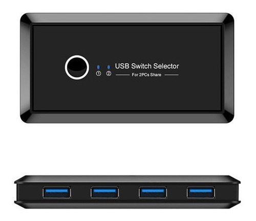 Selector De Conmutador Usb 2 Piezas Compartir 4 Dispositivos