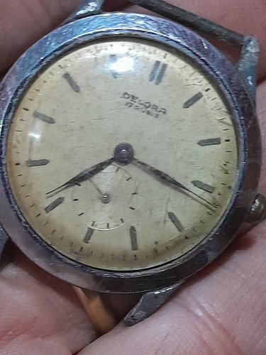 Antiguo Reloj Delora 17 Rubis Swiss Oportunidad A Revisar