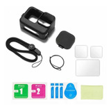 Funda Silicona Estuche Gopro Hero 12 + Kit Vidrio Protector