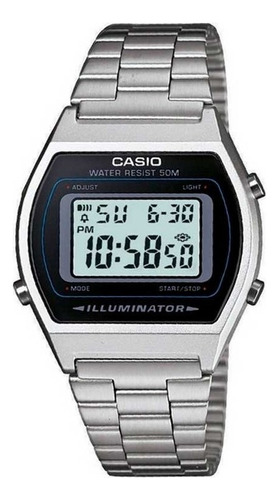 Reloj Casio B-640wd-1a Retro 50m Wr Alarmas Acero Local Cent