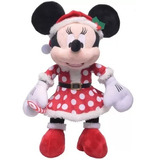 Natal Disney Minnie Vestido Poa Vermelho Branco Preto G