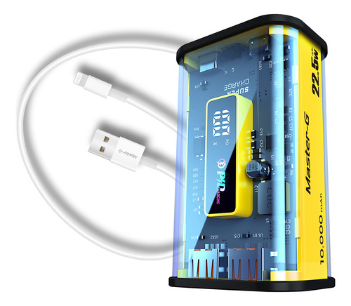 Kit Batería Externa 10.000mah + Cable Carga Rápida Lightning