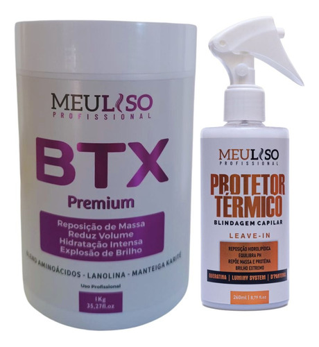 Kit De Botox Capilar Com Protetor Termico