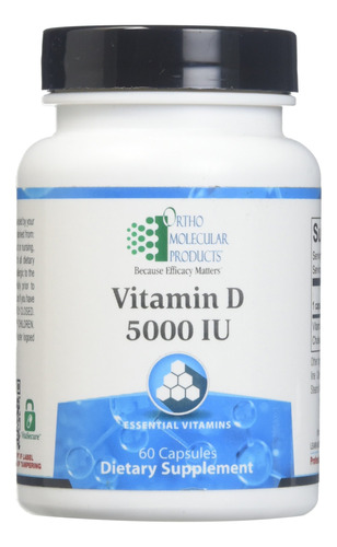 Ortho Molecular - Vitamina D, 5000 Iu - 60 Cpsulas