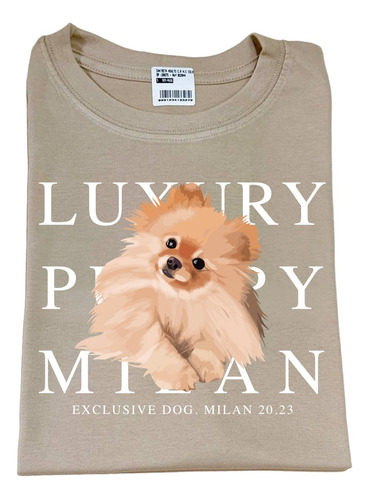 Camiseta Perro Pomerania Luxury Puppy Milan