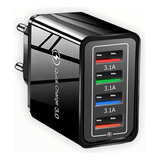 Carregador Turbo 4 Portas Usb 3.0 Qc Fonte Tomada Rápida