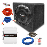 Subwoofer Bomber 12 Carbon 250w + Potencia 2 Canales + Combo