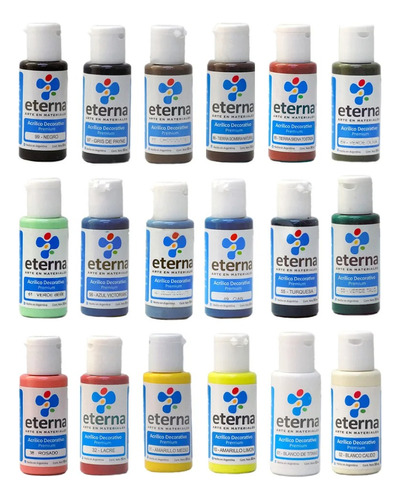 Pintura Eterna Acrilica Decorativa Premium X 50 Ml