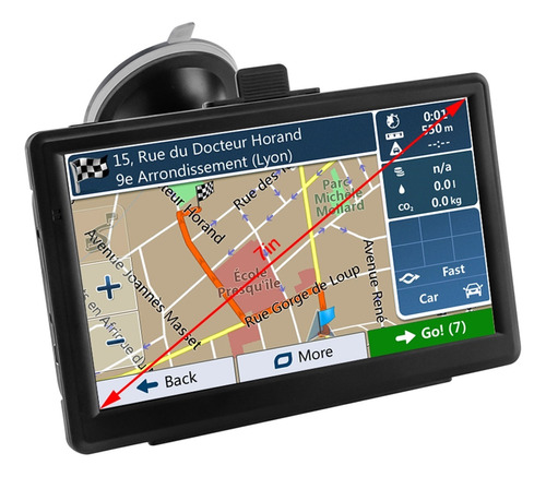 7  Hd Coche Gps Navegación Fm Bluetooth Compatible Con La