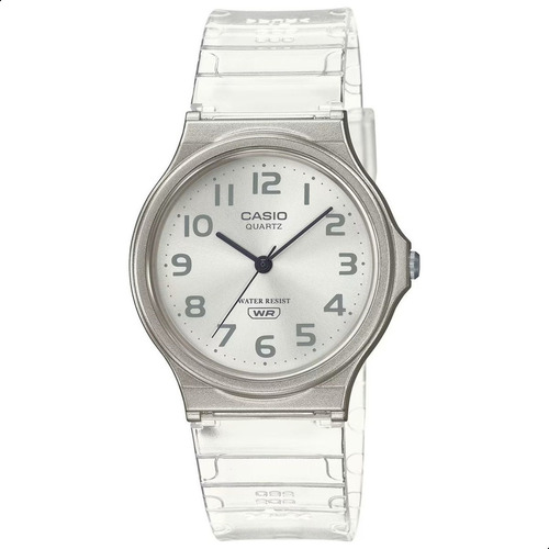 Relogio Casio Feminino Original Branco Transparente Barato