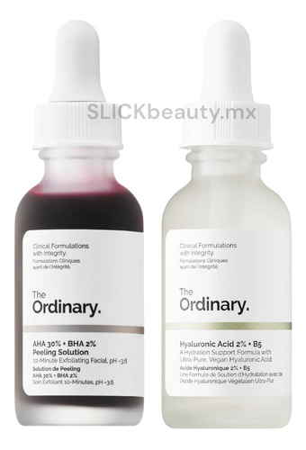 The Ordinary Hyaluronic Acid + Aha Peeling Solution Combo