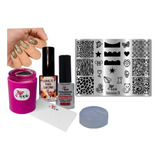 Kit Placas E Carimbos De Unhas Iniciante -comesse Agora -