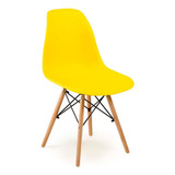 7 Cadeiras De Jantar Decoreshop Charles Eames Eiffel Amarelo