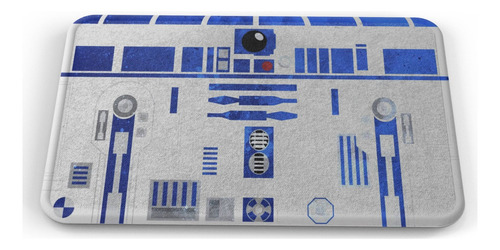 Tapete Star Wars R2-d2 Cara Baño Lavable 40x60cm