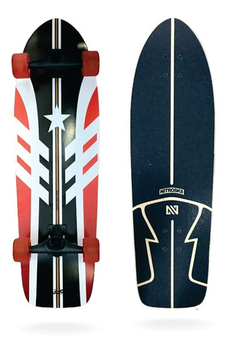 Simulador Surf Skate Nitrosk8 Army Surf - Nitro Sk8