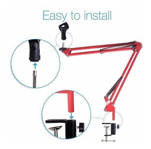 Soporte Para Micrófono Brazo Estudio Condenser Profesional