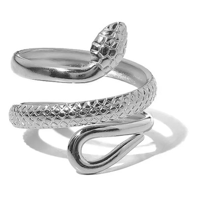 Anillo De Serpiente En Acero Inoxidable Ajustable | Meses sin interés