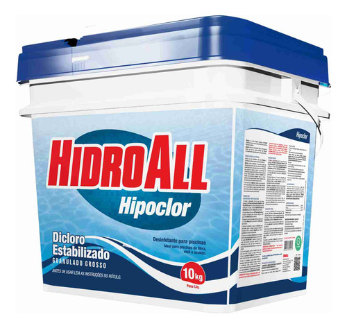 Cloro Granulado Hipoclor Estabilizado 10kg Hidroall