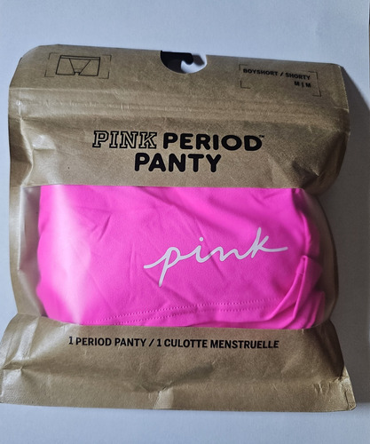 Panty Menstrual Victoria Secret Pink, Boyshort M Absorbente