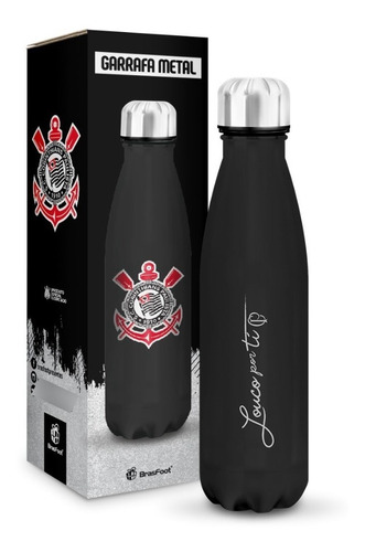 Garrafa Térmica Metal 500ml Corinthians Licenciada Original