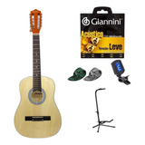 Kit Viola Caipira  Acústica Austin Giannini Suporte Chão