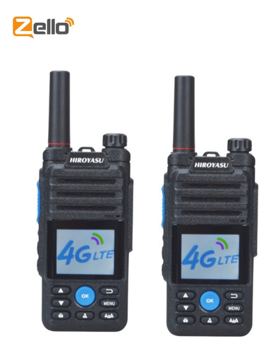 Radios De Comunicacion Poc Zello X 2 Und Sim Card O Wi-fi