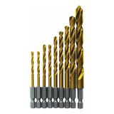 Bosch Ti9im 9 Pc. Impact Tough Titanium Drill Bit Set,