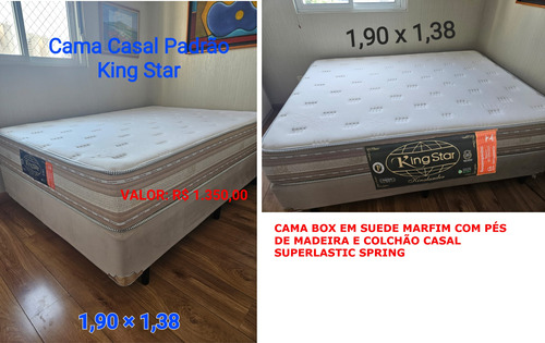 Cama Box + Colchão King Star Casal