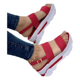 Sandalias Cuña Ligeras Para Mujer Zapatos Plataforma Tacones