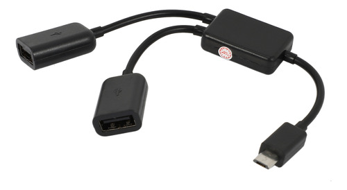 Cable Host Micro-usb, Micro-usb Macho A 2 X A Dual Usb Hembr