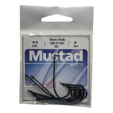 Anzuelo Mustad 33637 -bu 4/0 Trabas Para Carnada 8 Unidades 