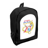 Mochila Negra Nena Jardin/ Preescolar Sailor Moon Ar12