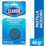 Pastilla Para Estanque De Inodoro Clorox Azul Activo 40 Gr