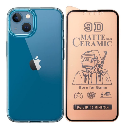 Estuche Funda Forro Rígido + Cerámica Para iPhone 12 / 11