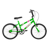 Bicicleta Infantil Bike Aro 20 Para Crianças De 5 A 10 Anos Cor Verde Kw