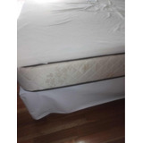 Sommier 2 Plazas Completo Con Pillow Y Respaldo De Cama