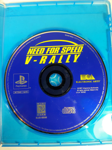 Juego Need For Speed V Rally Ps1 Solo Disco