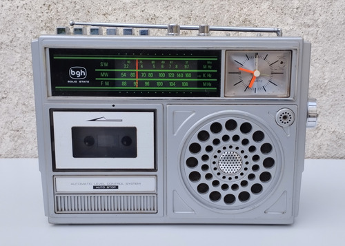 Radiograbador Bgh 216 Con Reloj Funciona Radio Ver Video